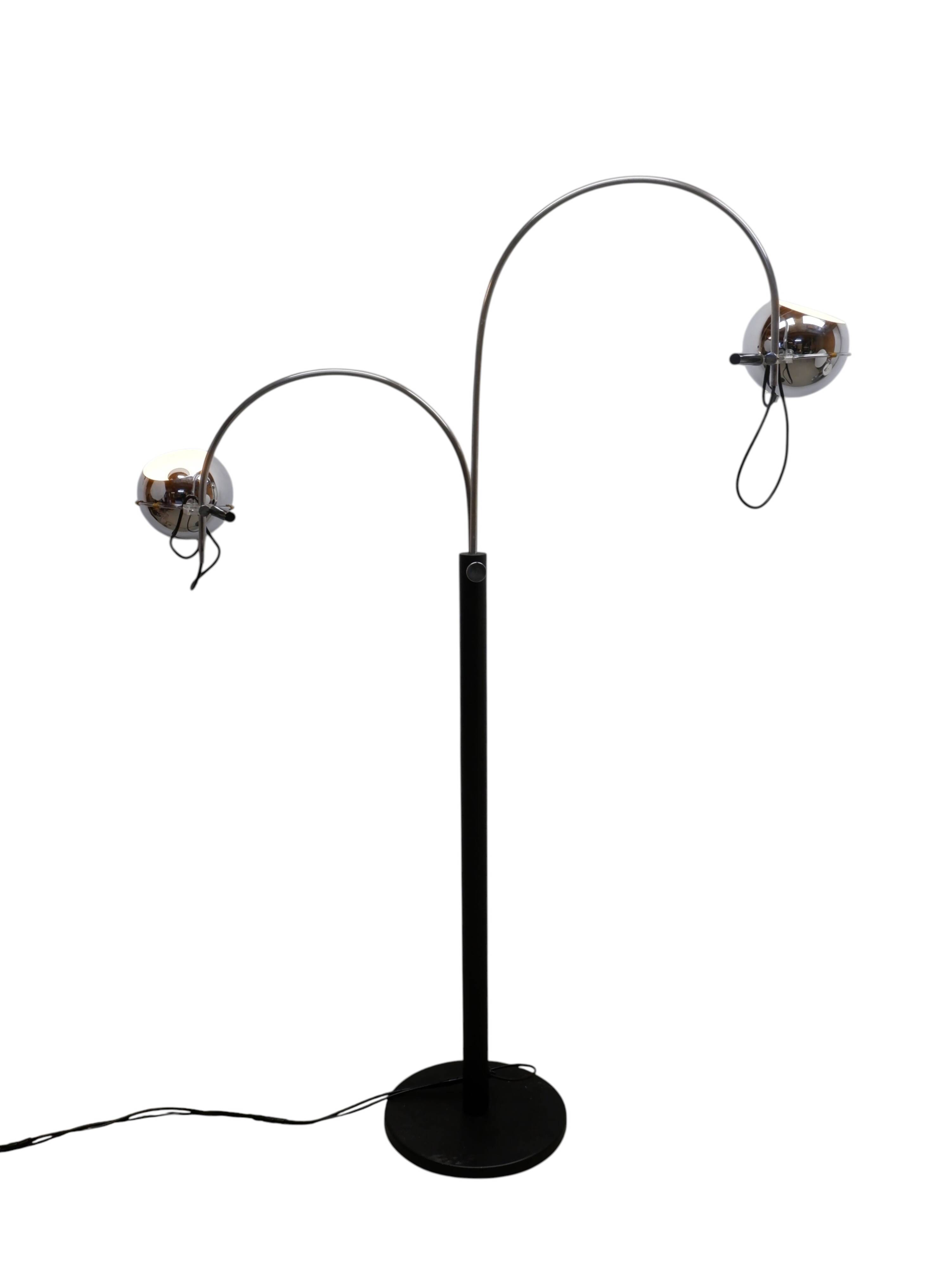 Lampadaire à double arche, années 1970
