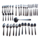 Art deco cutlery set in silver metal rex , 35 pieces