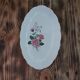 Ravier in earthenware L'Amandinoise decoration pink flowers