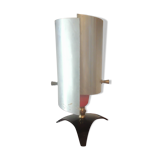 Bedside lamp desk guariche style rockabilly brushed steel 1960