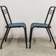 Pair of restored Jean Pauchard Tolix chairs, 1960s