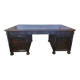 Grand Bureau Américain toutes faces Sculpté "Leopold Desk Co." – Circa 1920