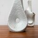White sculptural vases by Peter Müller for Sgrafo Modern, 1960s, set of 6.