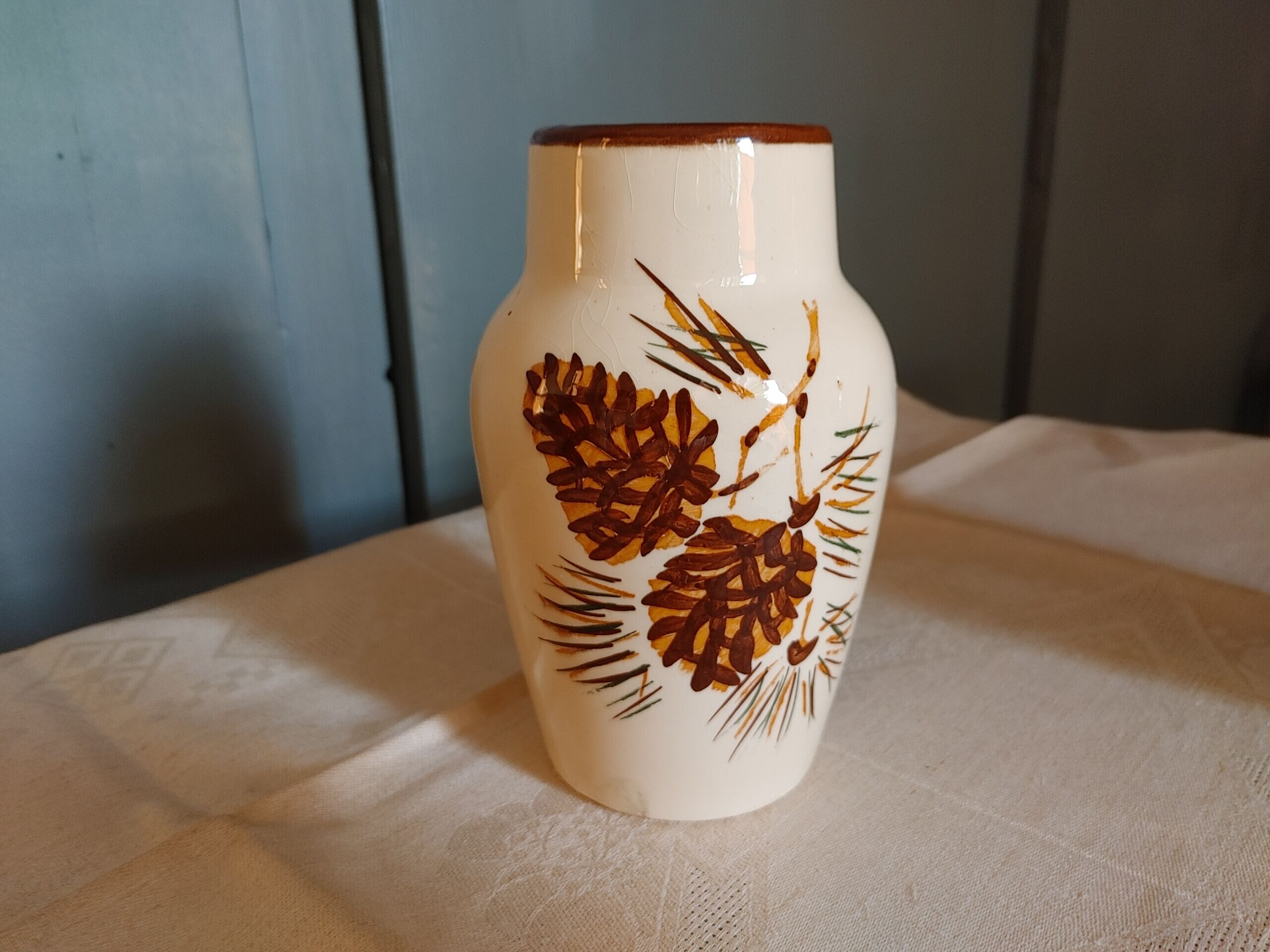 Pair of antique vases Stamped LONGCHAMPS - 15 cm