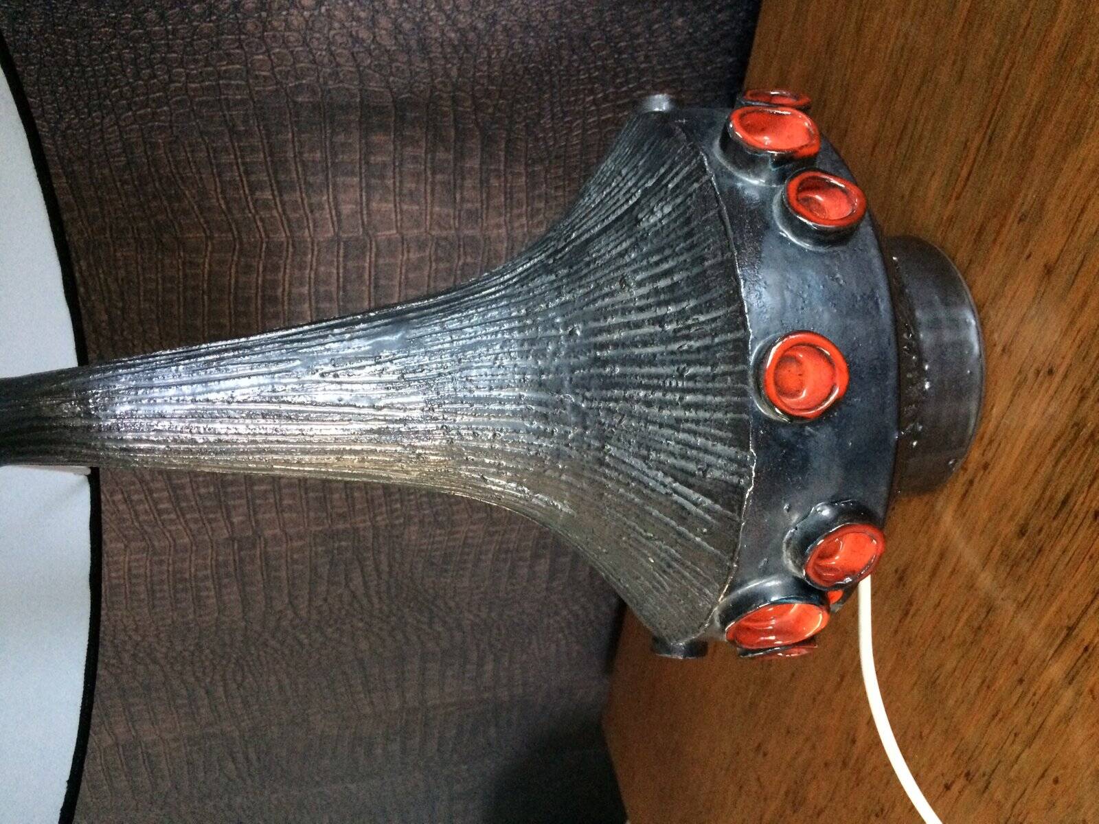 Belgian Art Pottery Table Lamp by Rogier Vandeweghe for Perignem, 1960s