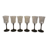 Verres vintage octogonaux Luminarc