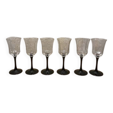 Verres vintage octogonaux Luminarc