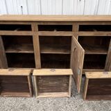 Solid Oak Sideboard Mid 20th Century
