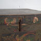 Antique chest painted in pine wood – China, around 1900