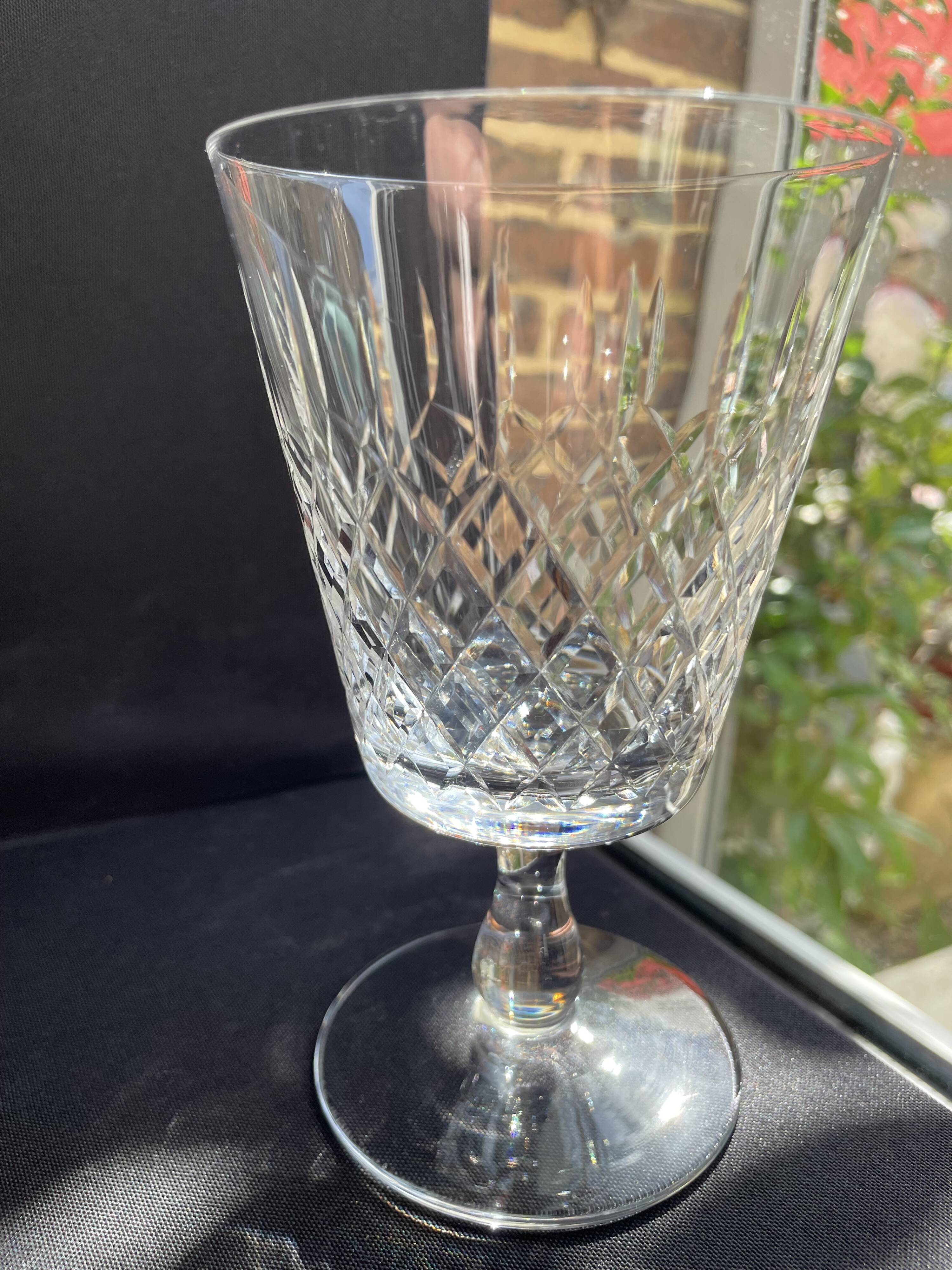 6 water glasses – Lorraine crystal factory in Lemberg (1925-1997)