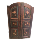 Ancienne double porte bois peint