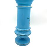 Large blue opaline vase