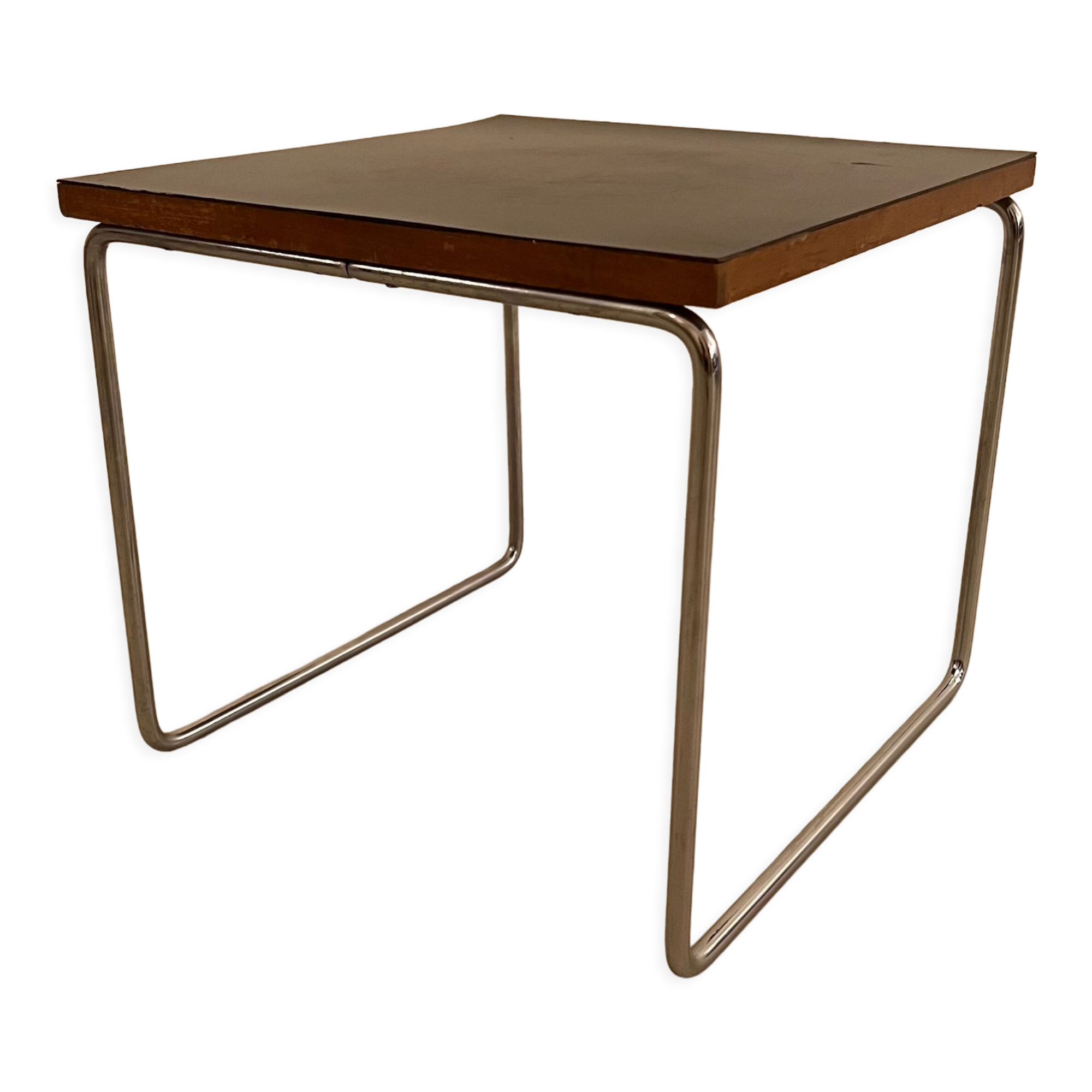 Coffee table by Pierre Guariche for Steiner, Volante model, end of sofa design 1950