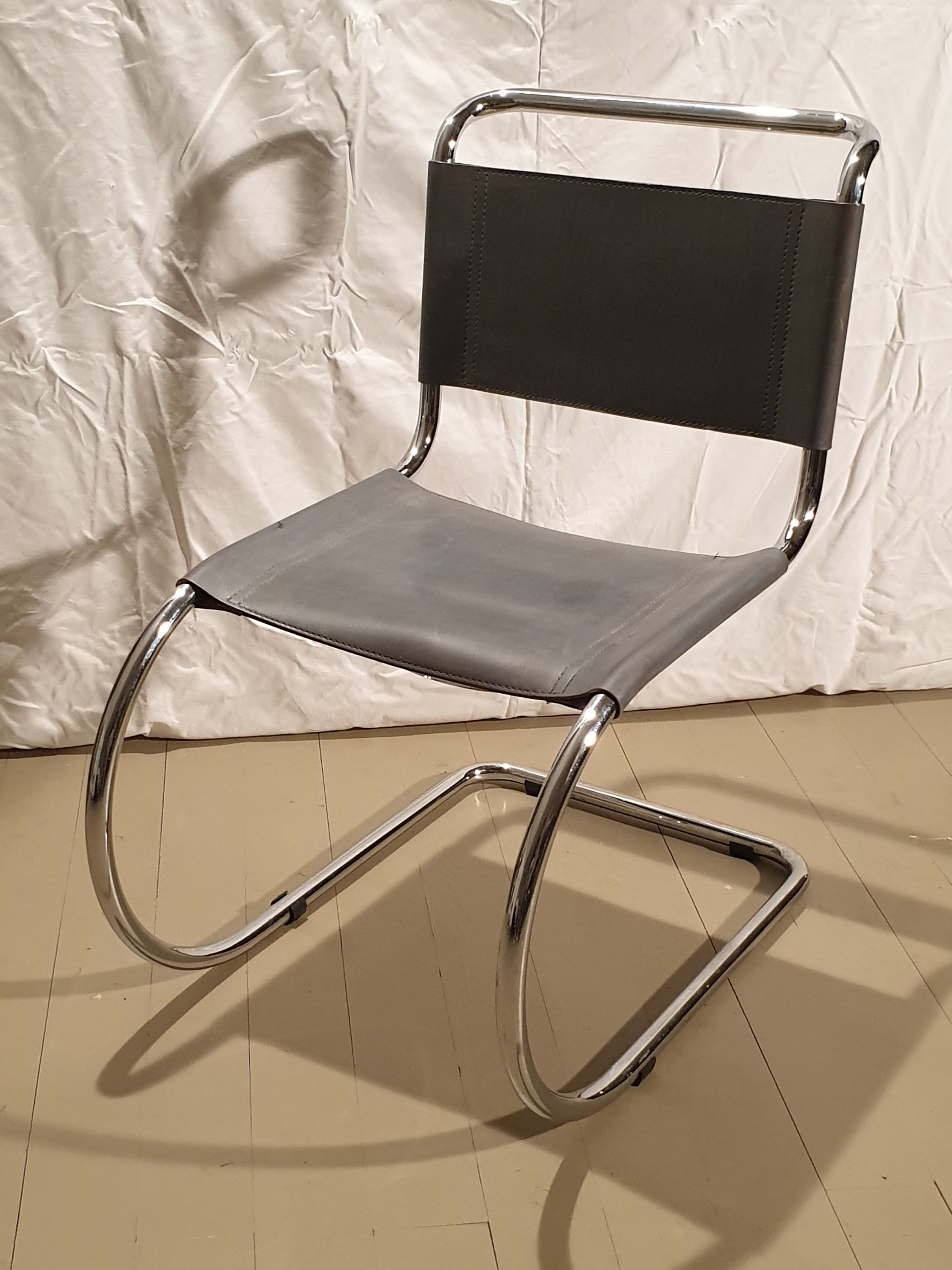 Pair of MR10 Chairs by Ludwig Mies van der Rohe