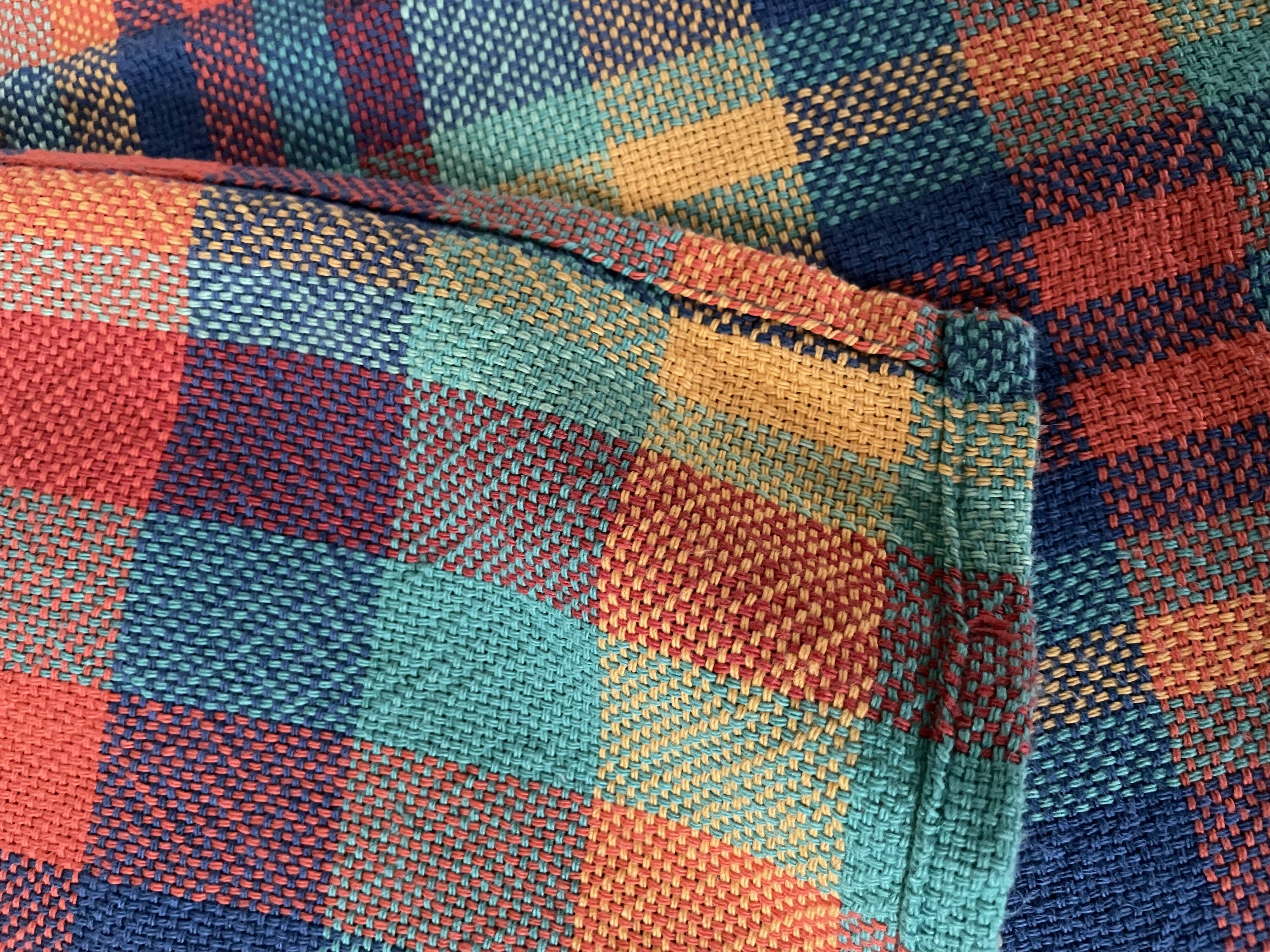 Set of 8 madras cotton napkins