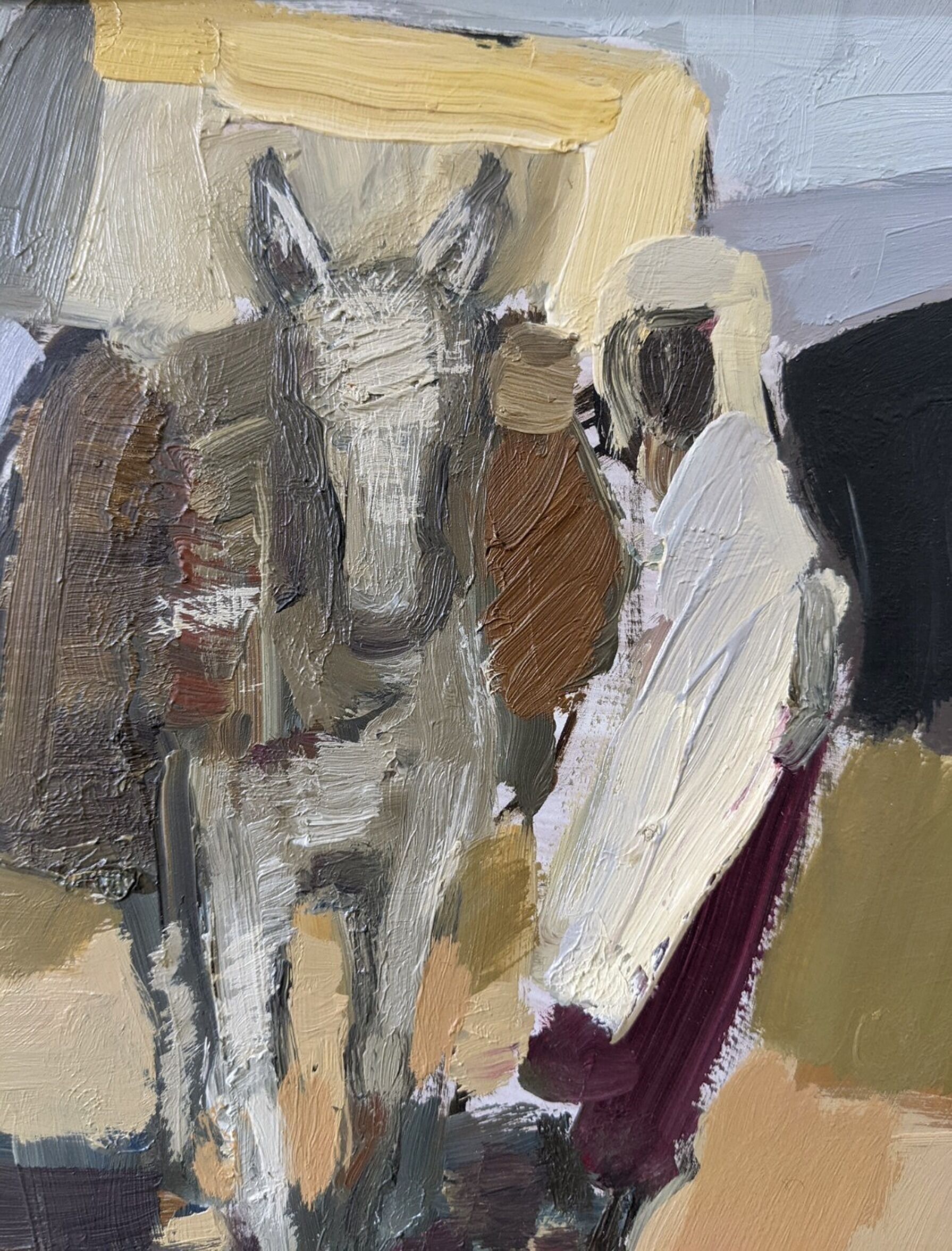 1964 swedish vintage oil painting