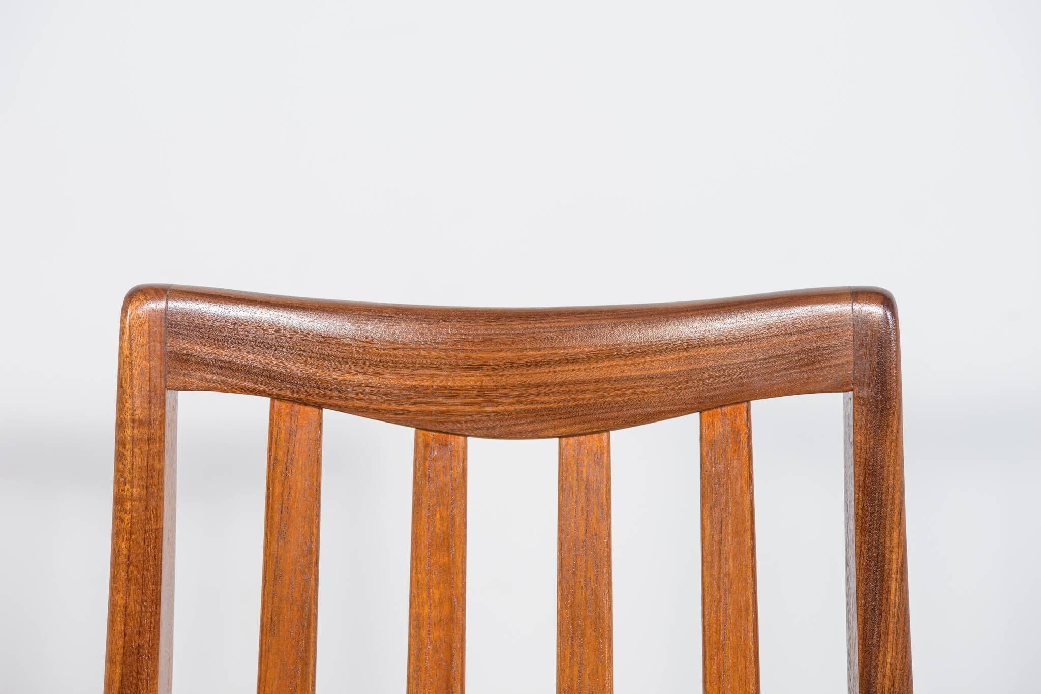 Chaises de salle à manger en teck et tissu du milieu du siècle par Leslie Dandy pour G-Plan, Unite