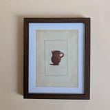 Ancient antique pottery engraving