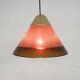 Brown bubble glass pendant light by Peill and Putzler, Germany 1960's