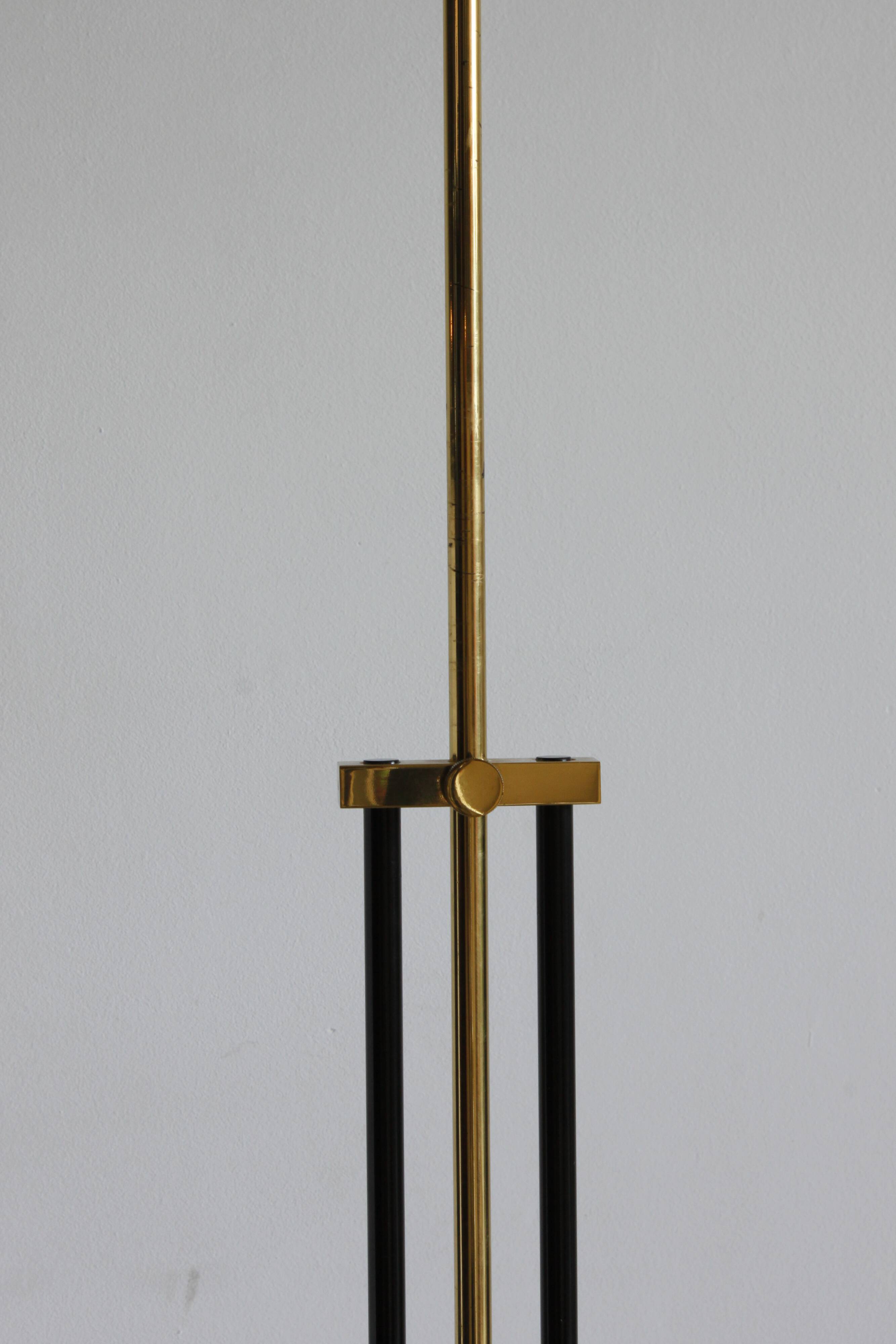 Brass floor lamp by Baulmann Leuchten Germany, 1970s.