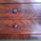 Louis Philippe style mahogany stepped desk