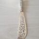 Antique silver metal knife