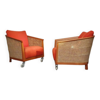 Set arm chairs " Mozart " by Antonio Citterio for flexform 90's. First edition. Height 70 Width 70 D