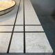 Vintage coffee table / side table – travertine and brass