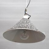 Speckled enamel conical hanging