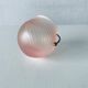 Glass and brass ball ashtray