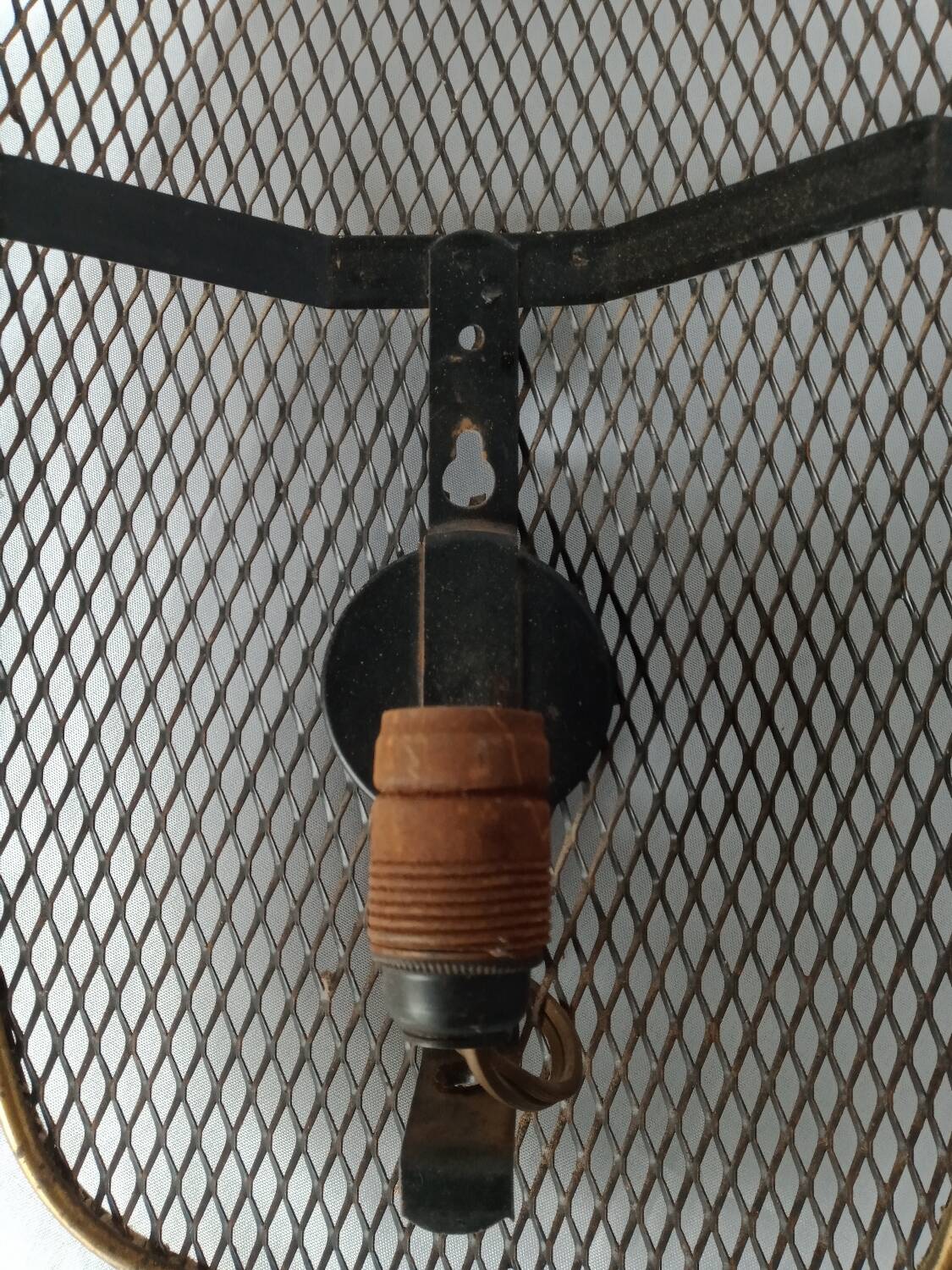 50s wall lights in expanded metal