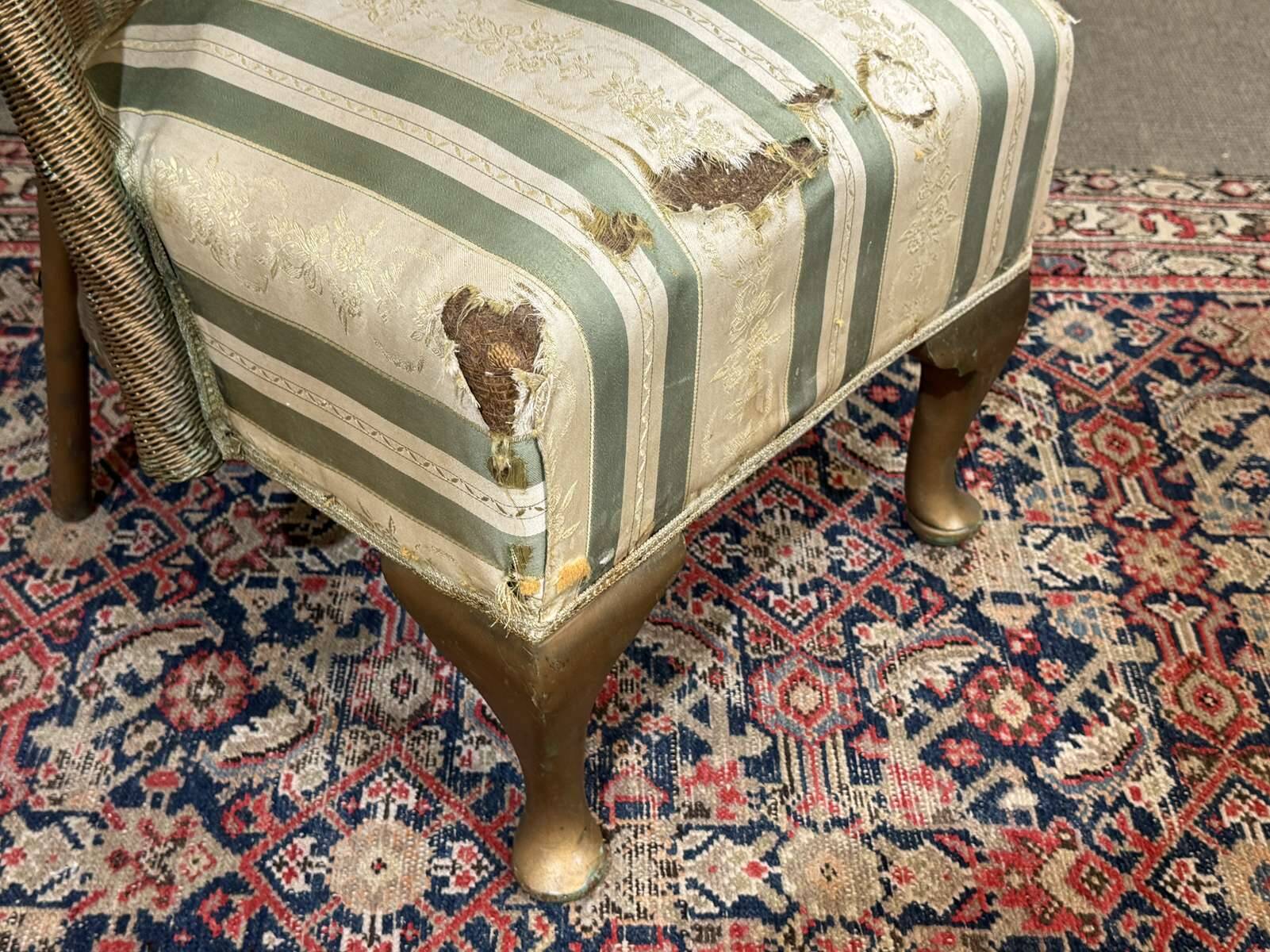 Chauffeuse anglaise de la maison LLOYD LOOM des années 1930