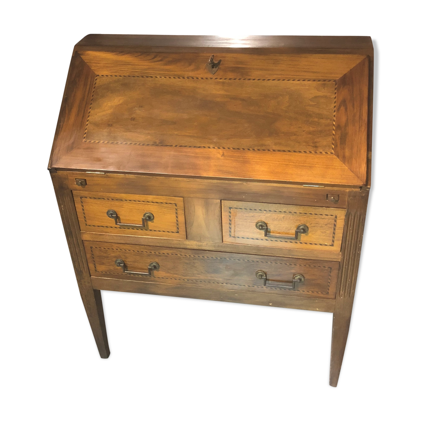 Louis XVI-style scriban dresser, 19th