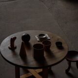 Round table in pine by Roland Wilhelmsson, mid-20th century.