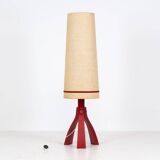 Space age floor lamp with tripod base (Germany, 1970s).