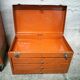 Vintage workshop trolley and toolbox