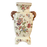 Large ironstone vase, Longchamp, 19th century