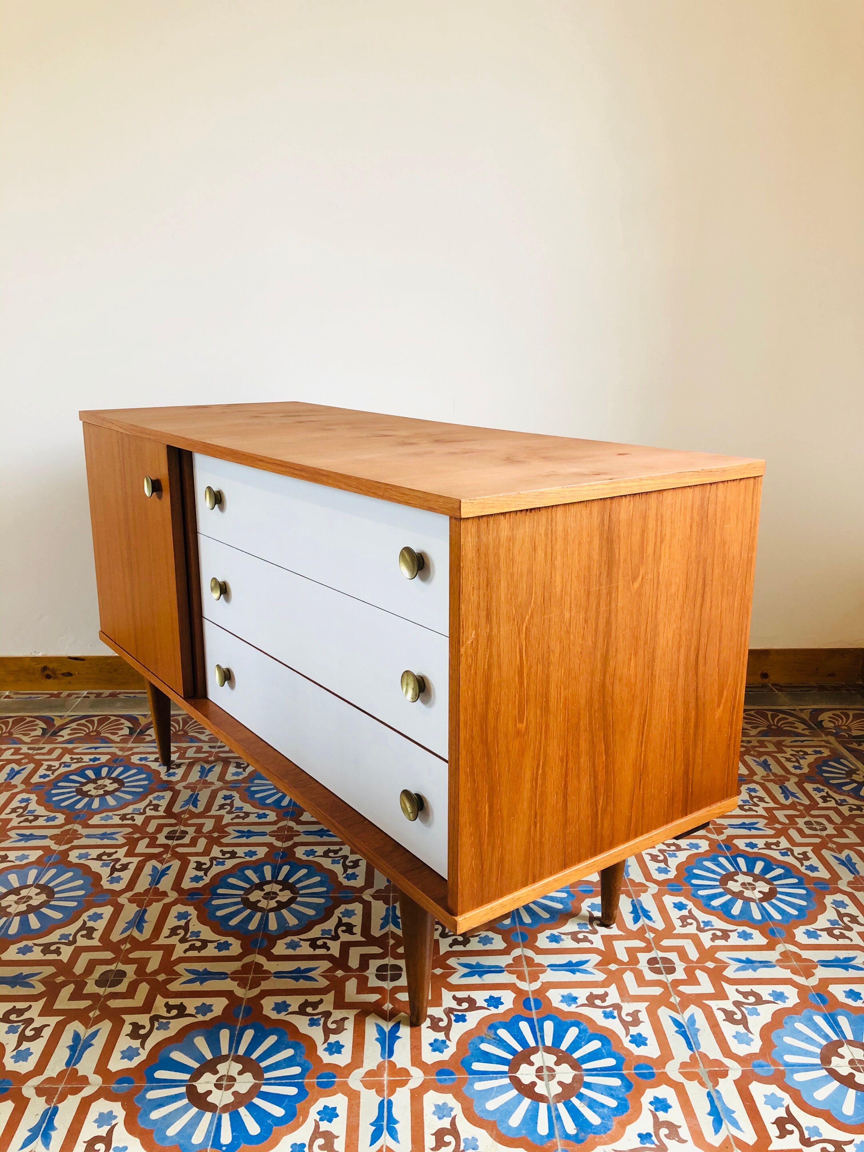 Vintage teak dresser