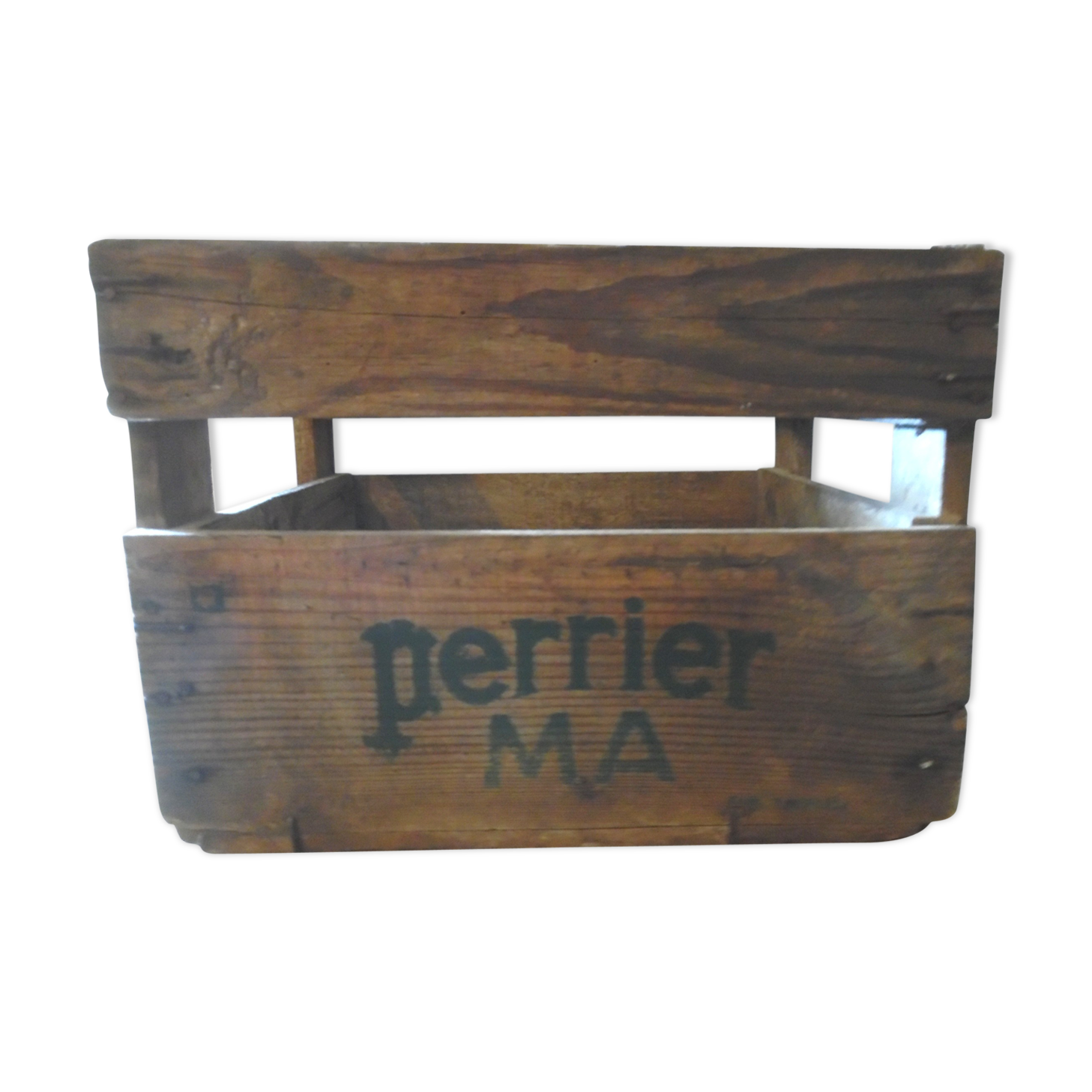 Wooden advertising perrier
