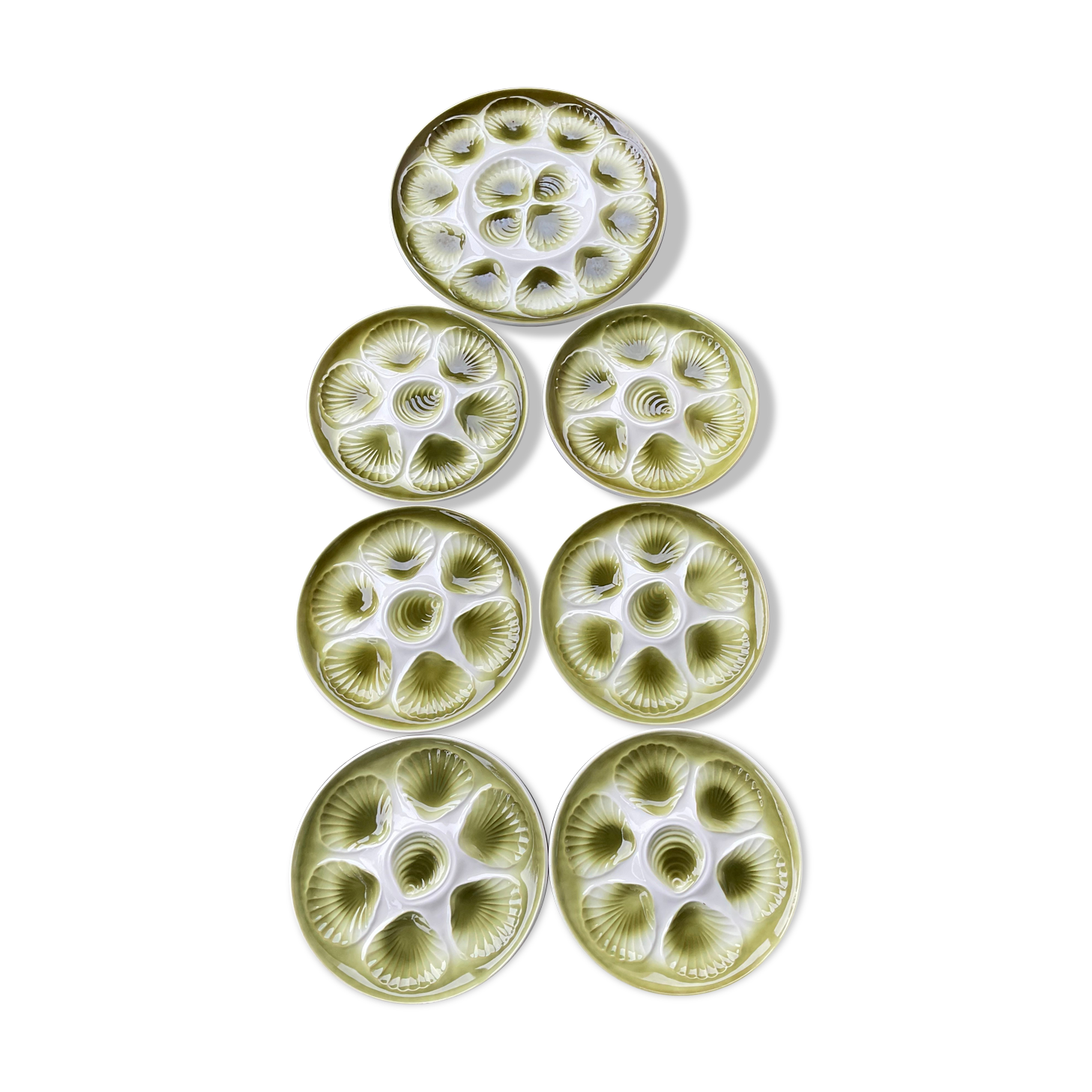 6 plates and dish in Ceramics, Moulin des loups