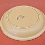 1960s 6 flat plates Ateliers du Revernay France (Digoin Saône-et-Loire) Matte stoneware