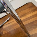 Italian style design 70s chrome and skai table chair