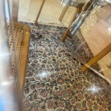 Vintage mid-century chrome and smoked glass table.