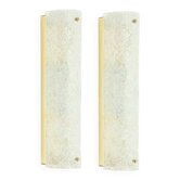 Pair of Tubular Murano Glass Wall Lamps from Hillebrand, Germany, 1970s