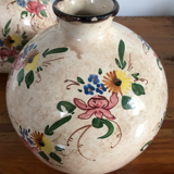 Set of 2 Jérôme Massier Vallauris ball vases / Handwritten signature