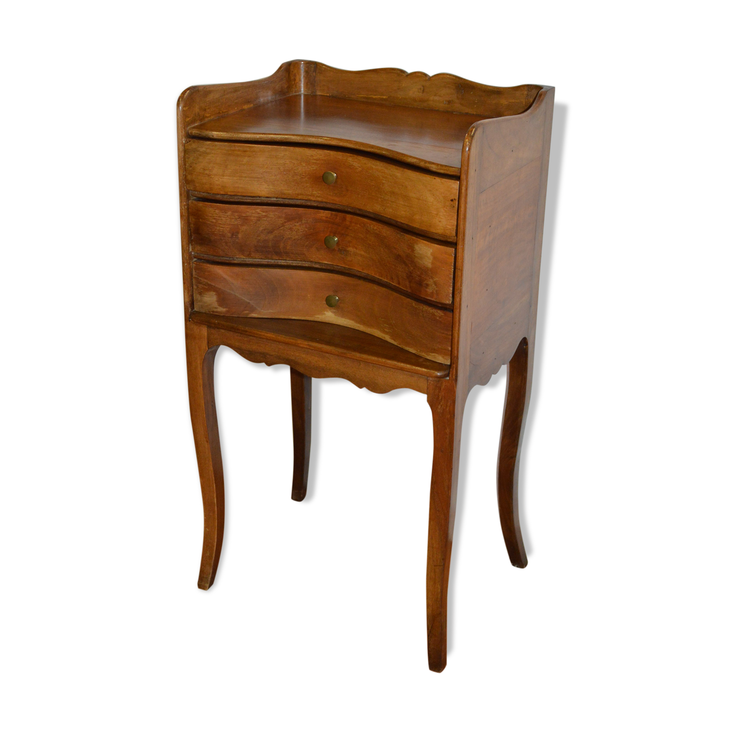 Blond mahogany bedside table