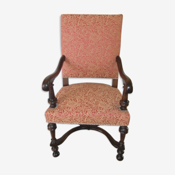 Walnut armchair style Louis XIV