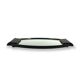 Art deco cubist bakelite mirrored tray, France 1930s
