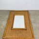 Rattan and cane mirror from the 1960s.