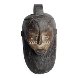 Ancient Fang Ngil tribal mask, traditional African art, Gabon, 20th century, 40 cm